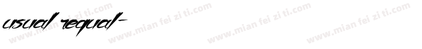 usual regual字体转换